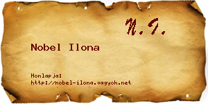 Nobel Ilona névjegykártya